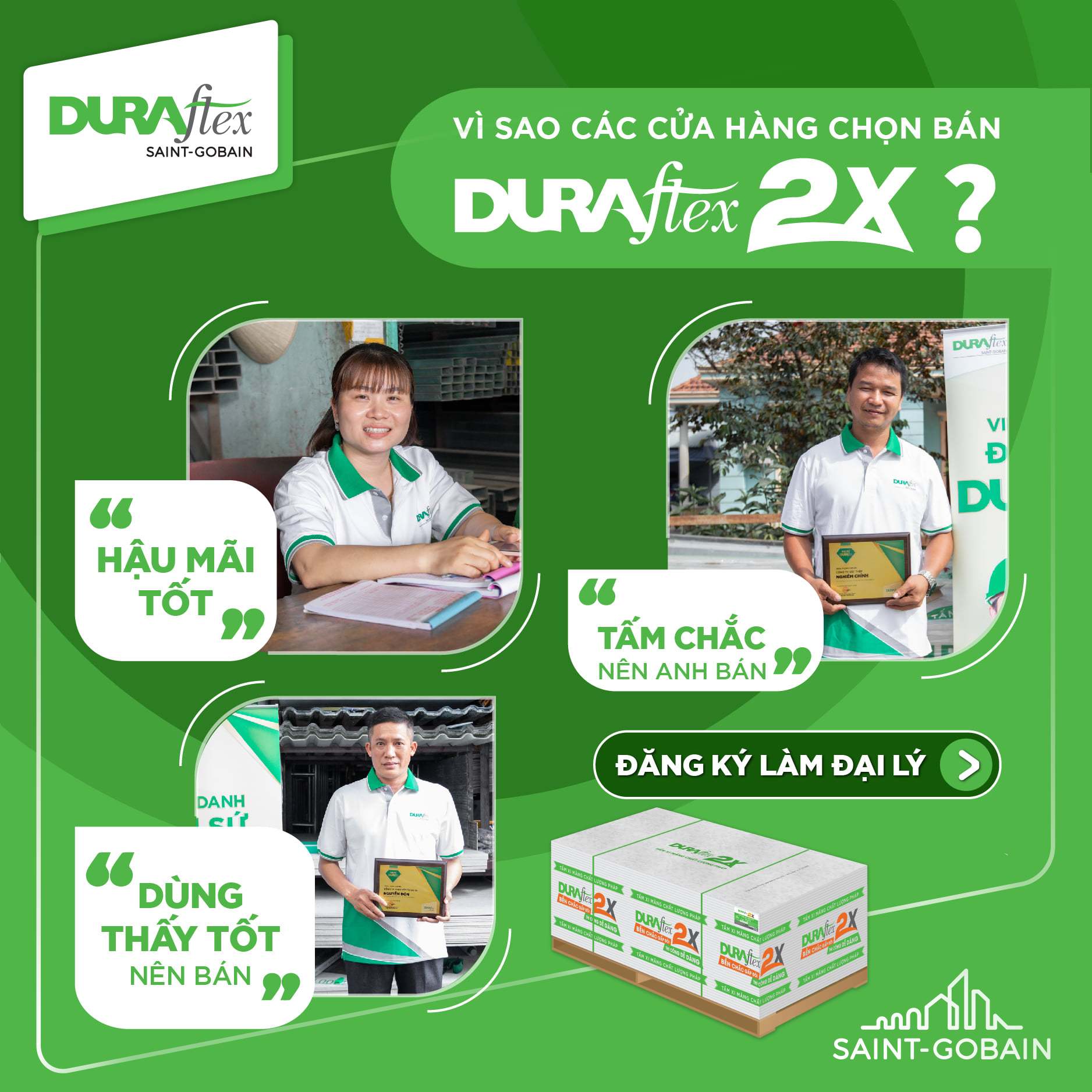 Vì sao các cửa hàng chọn DURAflex đồng hàng dài lâu?